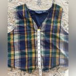 Vintage Willow Ridge Button Down Sweater Vest Size XL Navy Blue Academia‎ Preppy Photo 5