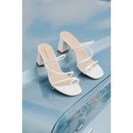 Lulus Kaylah White High Heel Sandals - Size 9 Photo 1