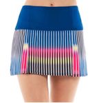 Lucky in Love Women's Neon Long Glow Skirt medium Blue Photo 5