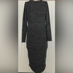 Anthropologie Philosophy Anthropology Light and Dark Brown Long Sleeve Light Sweater Dress Photo 1