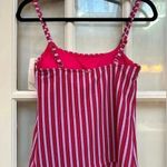 Anne cole  | Dark Pink & Lavender Stripe Tankini Swimsuit Top Size XS NWT Beach Photo 2