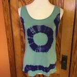 Urban X Hippie Chic Tie Die Tank Top Green Photo 2