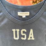 Grayson Threads y2k u.s.a letter print navy tank top Photo 2