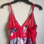 Blashe Small red dress with flower print Photo 3