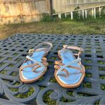 Free People Women's Sunny Days Sandals size 8.5 metallic spring summer boho Photo 6