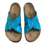 Betula by Birkenstock Bright Blue Butterfly Accent Sandals, Sz EU 41 / US 10 Photo 0