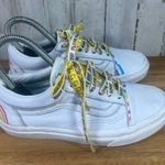 Vans x Flour Shop Old Skool Rainbow White Skate Shoes Women's 5.0 / Kids 3.5 Photo 0