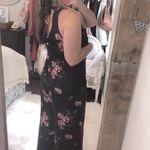 Somedays Lovin size medium black floral boho pantsuit jumper Photo 2