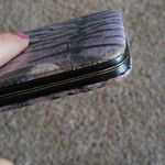 Purple multi animal print metallic wallet Photo 8