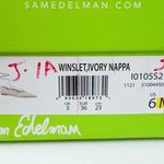 Sam Edelman Winslet Ivory Nappa Leather Lace up Pearl Beaded Pointy Toe Flats Photo 7