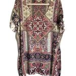 One World Live and Let Live Womens Plus Size 2X Multicolor Paisley Boho Blouse Photo 0