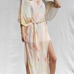 Jen's Pirate Booty Free People x Jen’s Pirate Booth Daze Kaftan NWT Size XS/S Color Ice Dye Sorbet Photo 1