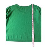Ann Taylor  100% Cashmere Kelly Green 3/4 Sleeve Sweater Size M Photo 8