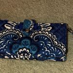 Vera Bradley  Blue Floral Wristlet Wallet Photo 1
