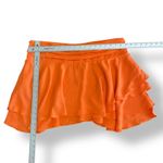 Pretty‎ Little Thing NWT Orange Ruffle Hem Mini Skirt Womens Size 12 Photo 2