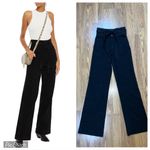 J Brand Gorgeous New Sukey High Rise Wide Leg Tie Waist Black Denim Jeans! Photo 1