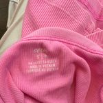 Aerie  Halter Ribbed Vibrant Pink‎ Top Size Small Photo 2