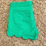 Lilly Pulitzer Green Scalloped High Waist Shorts Photo 1