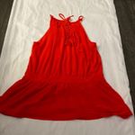 Worthington Orange Dressy Tank with Necklace Collar L Dopamine Corporate Siren Photo 7