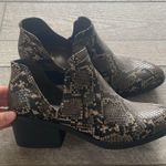 Fergalicious Size 8 Snake Print Ankle Boots Brand New Photo 4