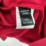 SheIn  Curve size 2XL red long sleeve‎ top knotted waist red Photo 3
