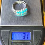 Genuine Sleeping Beauty Turquoise Sterling Silver Ring Size 9 Photo 8