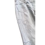 SheIn ICON Heart embroidered Print Straight Leg Boyfriend jeans size M Photo 6