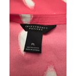 Investments  pink and white polka dots women's blouse petite large Photo 2