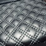 Marc Jacobs  Made in Italy Metallic Quilted Leather Faux Lock Front Wristlet Photo 5