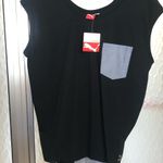 Puma NEW WITH TAGS CUT OUT TEE DENIM Photo 2