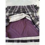 JH Collectibles Purple Plaid Cowl Neck Short Sleeves KneeLength Plaid Dress XL Gray Photo 9