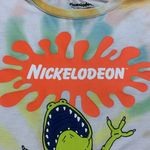 Nickelodeon ‎ yellow and white tie dye t-shirt size M Photo 2