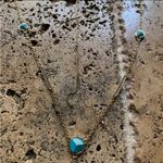 House of Harlow 1960 South Point Aztec Turqouise Layered Strand Necklace Gold Photo 5