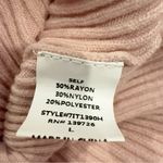 Honey Punch  Dusty Pink Off Shoulder Crop Knit Sweater Top Size L Preowned Photo 5