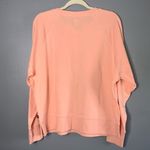 Gap Peach Henley Sweatshirt Ladies Large NWT Photo 4