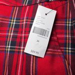 Lane Bryant  NWT The Perfect Drape Red Plaid Wide Leg High-Rise‎ Trousers Size 26 Photo 8