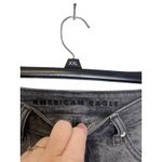 American Eagle  Women Denim Shorts Cut Off Mom Jean Distressed‎ Black Size 0 Photo 3