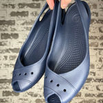 Crocs | women blue rubber slip on loafers Photo 0