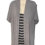 Forever Woman Sweater Dress One Piece Faux Jacket Wrap Pullover Plus Size 2 XL u Black Size M Photo 1