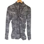 Lululemon  Cypress Kiss Jacket Women's Size 8 Black/White Space Dye Striped Photo 1