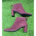 Stuart Weitzman  Gardner Maroon Suede Boots Size 7 New Photo 12