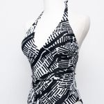 Sea Level Swim. Pampas V Neck Halter One Piece Swimsuit. Black Size 4 Photo 8