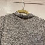 Tahari  Size M Gray Heather Mock Drape Neck Sleeveless Knit Pullover Top Photo 3