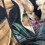 Vintage 90s Liberty House Young Hawaii Black Tropical Dark Floral Maxi Dress Size M Photo 6