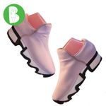 iRi NEW YORK LILAC PURPLE NEOPRENE THICK SOLE SLIP ON SNEAKERS (37.5) Size 6.5 Photo 1