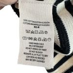 Free People  Striped Knit Blazer Jacket M Black White Nautical Y2K Inspired Photo 8