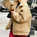 I am gia .AM.GIA Pixie Sherpa Teddy Coat Oversized Photo 0