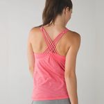 Lululemon  Sunset Salutation Tank top Heathered Pink Lemonade builtin sports bra Photo 1