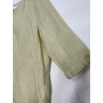 J Jill Love Linen Yellow White Striped 3/4 Sleeve Pullover Top Tunic Size Medium Photo 5