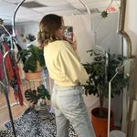 Talentless  Dolman Sleeve Crop Crewneck Sweatshirt Beige Size Small Photo 5